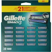 Gillette Mach3 Recharges de Rasoir (20 pièces)