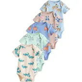 Next Rompertje/body ecru / pastelblauw / lichtblauw / mintgroen