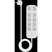 ISY Ips-9120-w Stekkerdoos Met 10 Stopcontacten 2 M