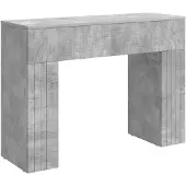 vidaXL Salontafel Betongrijs 102 x 35 x 75 cm Bewerkt hout