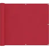 vidaXL Balkonscherm 100 x 600 cm Oxford Stof Rechthoekig Rood