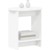 vidaXL Bijzettafel Wit 50 x 39,5 x 55 cm Bewerkt hout