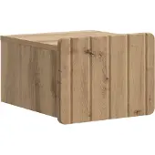 vidaXL Muurbevestigde Nachttafel 2 st Artisanaal eiken