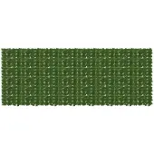 vidaXL Balkonscherm met bladeren Groen 400 x 150 cm