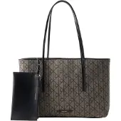 Calvin Klein Shopper 'Emblem Tote With' bruin / zwart