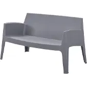Leitmotiv - Lounge Bank Recreo - Grijs - 66,5x119x73 cm