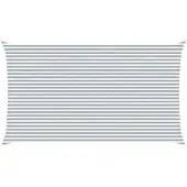 vidaXL Zonneschaduw Lichtgrijs en wit 7 x 4 m 100% Polyester Oxford