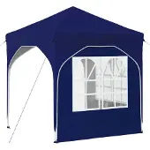 vidaXL Pop-up Feesttent 192 x 192 x 245 cm Blauw