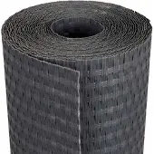 vidaXL Balkonscherm Donkergrijs 500 x 90 cm poly rattan