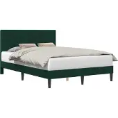 vidaXL Bedframe met hoofdeinde Donkergroen 160 x 200 cm Fluweel