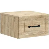 vidaXL Muurbevestigde Nachttafel Sonoma Eiken 34,5 x 33 x 20 cm
