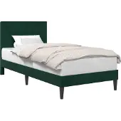 vidaXL Bedframe met hoofdeinde Donkergroen 90 x 200 cm Fluweel
