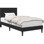 vidaXL Bedframe met hoofdeinde Zwart 90 x 200 cm Fluweel