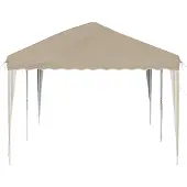 vidaXL Pop-up Feesttent 575 x 290 x 245 cm Crèmekleurig