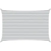 vidaXL Zonneschaduw Lichtgrijs en wit 4,5 × 3 m 100% Polyester Oxford