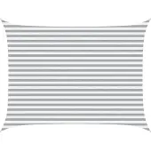 vidaXL Zonneschaduw Lichtgrijs en wit 4 × 3 m 100% Polyester Oxford
