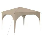 vidaXL Pop-up Feesttent 290 x 290 x 245 cm Crèmekleurig