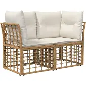 vidaXL Buiten loveseat 2 st 2-Aantal zitplaatsen