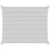 vidaXL Zonneschaduw Lichtgrijs en wit 5 x 4 m 100% Polyester Oxford