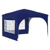 vidaXL Pop-up Feesttent 290 x 290 x 245 cm Blauw