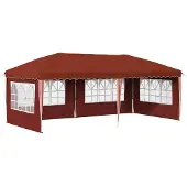 vidaXL Pop-up Feesttent 574 x 289 x 245 cm Terracotta