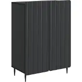 vidaXL Dressoir Zwart 66 x 34,5 x 92 cm Bewerkt hout
