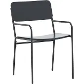vidaXL Tuin Eettafel Set 9 pcs Antracietkleurig Staal