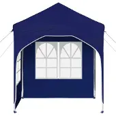 vidaXL Pop-up Feesttent 192 x 192 x 245 cm Blauw