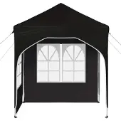 vidaXL Pop-up Feesttent 192 x 192 x 245 cm Zwart