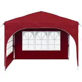 vidaXL Pop-up Feesttent 290 x 290 x 245 cm Bordeauxrood