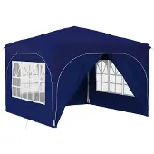 vidaXL Pop-up Feesttent 290 x 290 x 245 cm Blauw