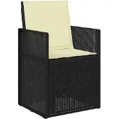vidaXL Tuinstoelen 2 st Antraciet- en crèmekleurig PP