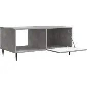 vidaXL Salontafel Betongrijs 90 x 50 x 40 cm Bewerkt hout