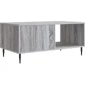 vidaXL Salontafel Grijs sonoma 90 x 50 x 40 cm Bewerkt hout