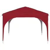 vidaXL Pop-up Feesttent 290 x 290 x 245 cm Bordeauxrood