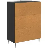 vidaXL Dressoir Zwart 66 x 34,5 x 92 cm Bewerkt hout