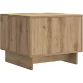 vidaXL Salontafel Artisanaal eiken 49 x 50 x 40 cm Bewerkt hout