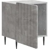 vidaXL Nachtkastje Betongrijs 43 x 34,5 x 52 cm Bewerkt hout
