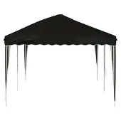 vidaXL Opklapbare feesttent, 575 x 290 x 245 cm, zwart