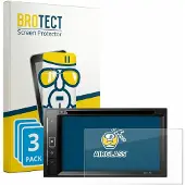 BROTECT Screenprotector 3 Stuks voor Pioneer DMH-A240DAB Beschermglas transparant
