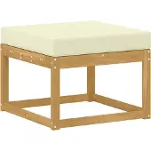 vidaXL Outdoor Hocker Massief Acacia Hout Wit