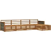 vidaXL Buiten bank set 5 st Naturel Massief Acacia Hout