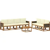 vidaXL Buiten bank set 7 st