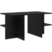 vidaXL Salontafel Zwart eiken 87 x 50 x 45 cm Geconstrueerd hout