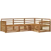 vidaXL Buiten bank set 4 st Naturel Massief Acacia Hout
