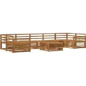 vidaXL Buiten bank set 8 st Naturel Massief Acacia Hout