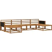 vidaXL Buiten bank set 6 st Naturel Massief Acacia Hout