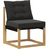 vidaXL Buiten bank set 6 st Wit en zwart