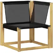 vidaXL Buiten bank set 4 st Wit en Lichtgrijs