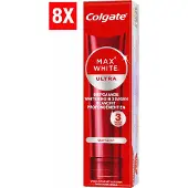 Colgate 8 x Max White Ultra Deep Clean Whitening Tandpasta 75ml